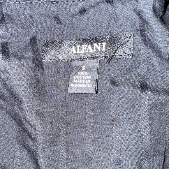 Alfani Black and Red Gradient Striped Shirt - Picture 3 of 3